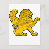 perzische leeuw briefkaart (Voorkant)