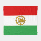 Perzische leeuw en zon vlag kroon Pahlavi monarchi Fleece Deken (Voorkant (Horizontaal))