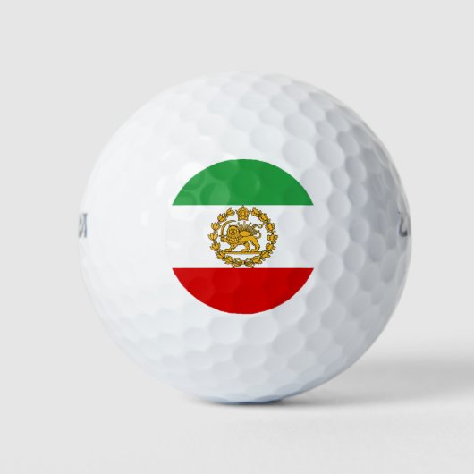 Perzische leeuw en zon vlag kroon Pahlavi monarchi Golfballen (Voorkant)