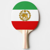 Perzische leeuw en zon vlag kroon Pahlavi monarchi Tafeltennisbatje (Voorkant)