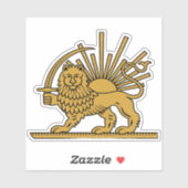 Perzische Leeuw Erfgoedsticker Sticker (Vel)