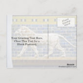 Perzische leeuw - Glazed Brick, Istanbul Briefkaart (Achterkant)