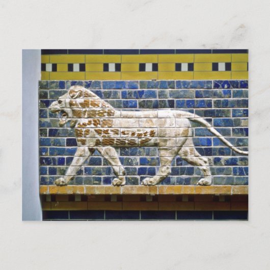 Perzische leeuw - Glazed Brick, Istanbul Briefkaart (Voorkant)