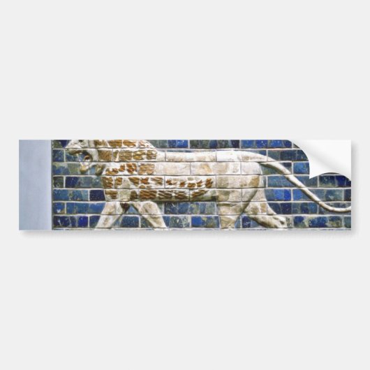 Perzische leeuw - Glazed Brick, Istanbul Bumpersticker (Voorkant)