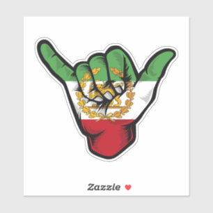Perzische Leeuw Shaka Hand Sticker