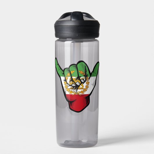 Perzische Leeuw Shaka Hand Waterfles (Voorkant)