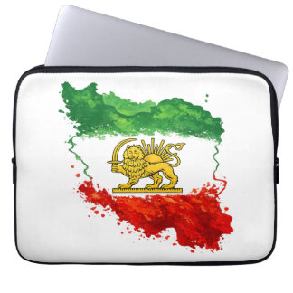 Perzische Leeuw & Zon Laptop Hoes | Iran Kaart Lap