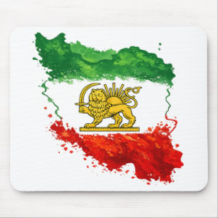 Perzische Leeuw & Zon Muismat Iran Kaart Bureaum