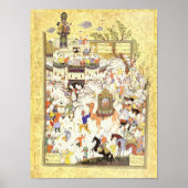 Perzische miniatuur: Aziz & Zulaykha in Egypte Poster (Voorkant)