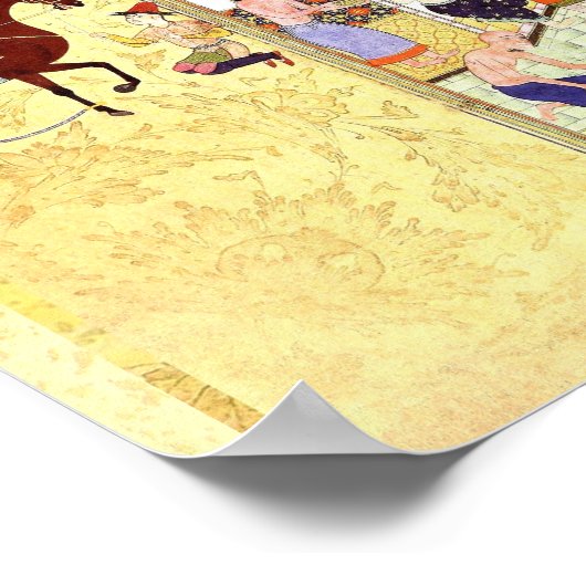 Perzische miniatuur: De Dervish in de Hammam Poster (Hoek)