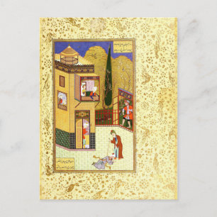 Perzische Miniatuur: De moord brengt de Pir's Feet Briefkaart