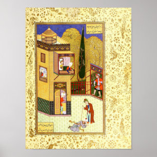 Perzische Miniatuur: De moord brengt de Pir's Feet Poster