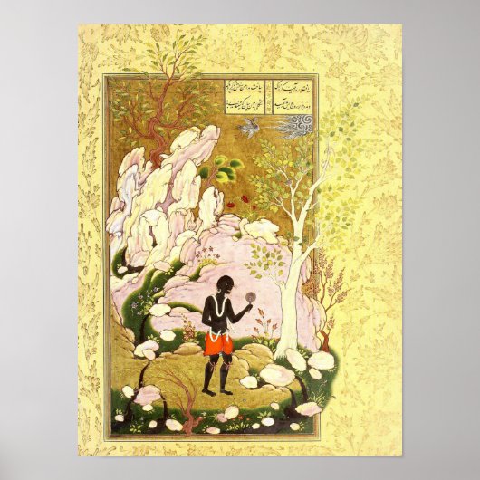 Perzische miniatuur: Een kijkje in de spiegel Poster (Voorkant)