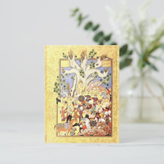 Perzische miniatuur: Iskandar, afgestoten Briefkaart (Staand voorkant)