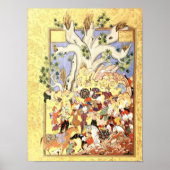 Perzische miniatuur: Iskandar, afgestoten Poster (Voorkant)