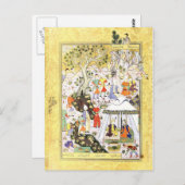 Perzische miniatuur: Khusraw Parviz & Shirin Briefkaart (Voorkant / Achterkant)