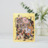 Perzische miniatuur: Majnun benadert Layla Caravan Briefkaart (Staand voorkant)