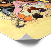 Perzische miniatuur: Majnun benadert Layla Caravan Poster (Hoek)