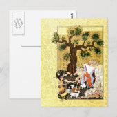 Perzische miniatuur: Majnun in Disguise Briefkaart (Voorkant / Achterkant)