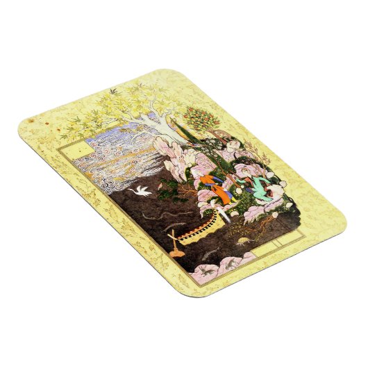 Perzische miniatuur: Salaman & Absal Briefkaart Magneet (Rechterzijde)