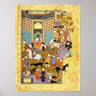 Perzische Miniatuur: Verkoop mijn prachtige Donkey Poster