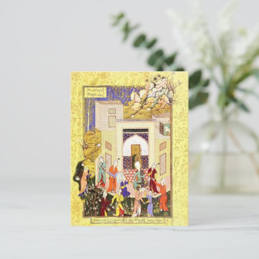 Perzische miniatuur: Yusuf en Maidens van Zulaykha Briefkaart (Staand voorkant)