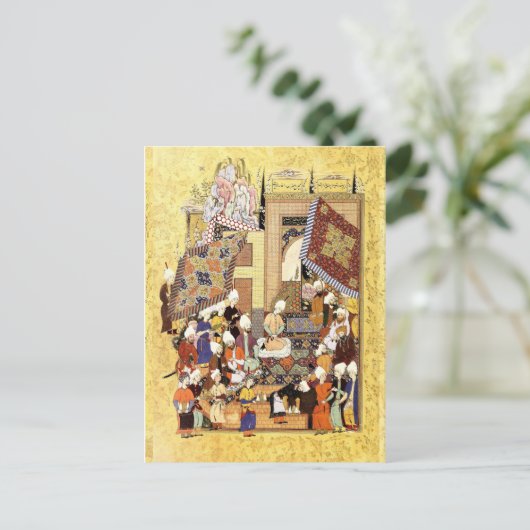 Perzische miniatuur: Yusuf en Zulaykha's bruiloft Briefkaart (Staand voorkant)