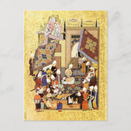 Perzische miniatuur: Yusuf en Zulaykha's bruiloft Briefkaart