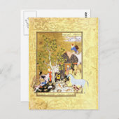 Perzische miniatuur: Yusuf neigt zijn koppels uit Briefkaart (Voorkant / Achterkant)