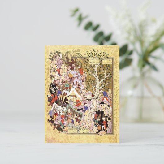 Perzische miniatuur: Yusuf wordt gered uit de put Briefkaart (Staand voorkant)