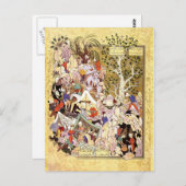 Perzische miniatuur: Yusuf wordt gered uit de put Briefkaart (Voorkant / Achterkant)