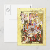 Perzische minister: Een vader adviseert zijn zoon Briefkaart (Voorkant / Achterkant)