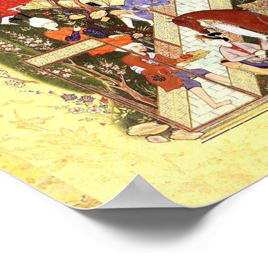 Perzische minister: Een vader adviseert zijn zoon Poster (Hoek)