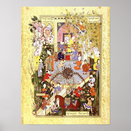 Perzische minister: Een vader adviseert zijn zoon Poster (Voorkant)