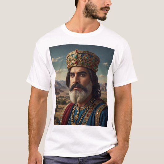 Perzische monarch's majestueuze heerschappij t-shirt (Voorkant)