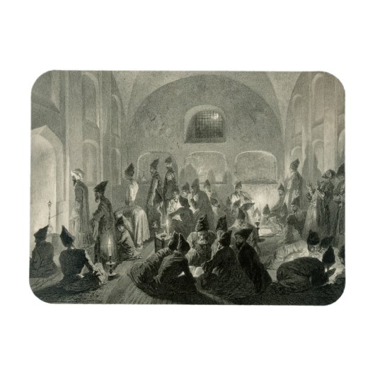 Perzische moskee in Jerevan, Armenië, een nacht in Magneet (Horizontaal)