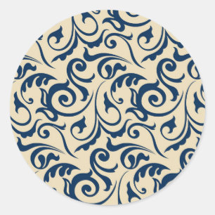 Perzische Motifs Inspiratie 2 Ronde Sticker