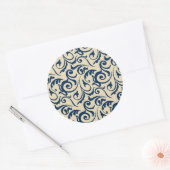Perzische Motifs Inspiratie 2 Ronde Sticker (Envelop)