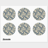Perzische Motifs Inspiratie 2 Ronde Sticker (Vel)