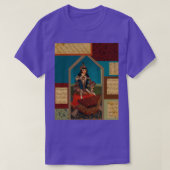 Perzische muzikant en kalligrafie Zipped Hoodie T-shirt (Design voorkant)