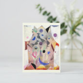 Perzische nachtegalen door Paul Klee, Abstracte ku Briefkaart (Staand voorkant)