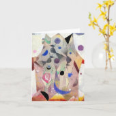 Perzische nachtegalen door Paul Klee, Abstracte ku Kaart (Gele Bloem)