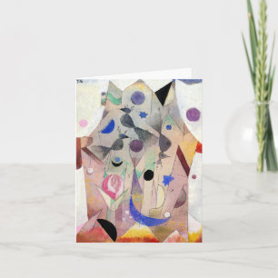 Perzische nachtegalen door Paul Klee, Abstracte ku Kaart