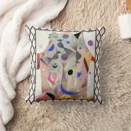 Perzische nachtegalen door Paul Klee, Abstracte ku Kussen