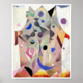 Perzische nachtegalen door Paul Klee, Abstracte ku Poster (Voorkant)