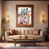 Perzische nachtegalen door Paul Klee, Abstracte ku Poster