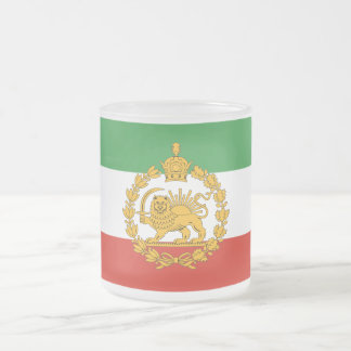 Perzische Nationale Leeuw Zon Met Kroon Pahlavi Ir Matglas Koffiemok