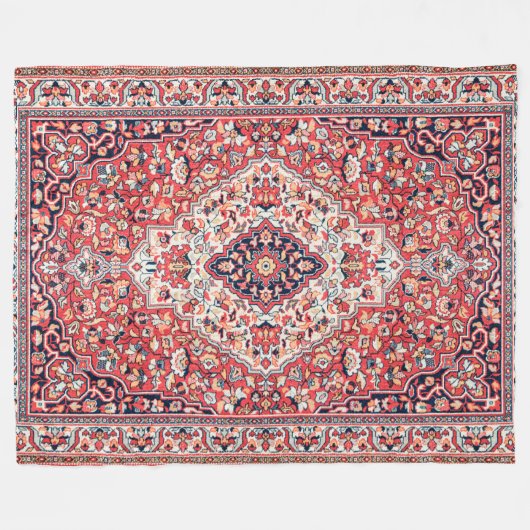 Perzische neerwaartse druk op de zijde fleece deken (Voorkant (Horizontaal))