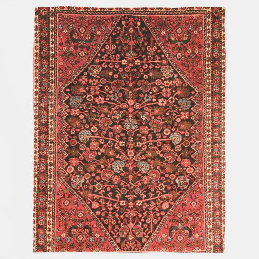 Perzische neerwaartse druk op de zijde fleece deken (Voorkant)