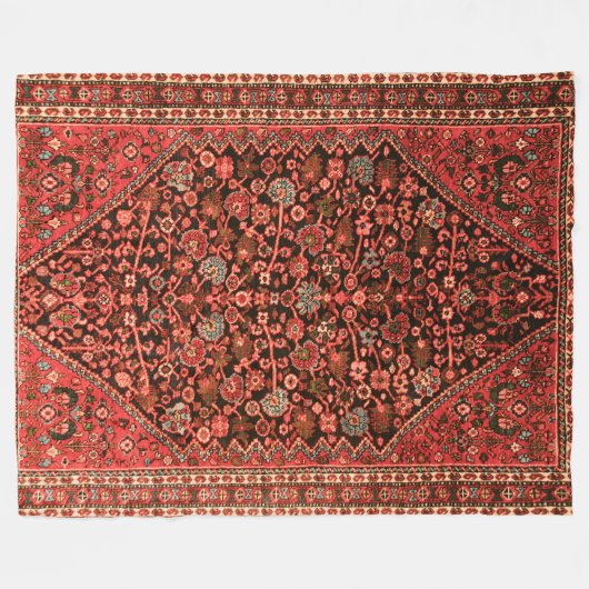 Perzische neerwaartse druk op de zijde fleece deken (Voorkant (Horizontaal))